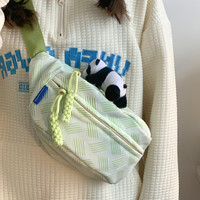 可爱斜挎包女2024腰包胸包夏天包包女式小挎包饺子包运动背包