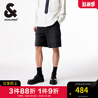 杰克·琼斯（JACK&JONES）夏季五分裤舒适弹力休闲百搭工装风牛仔短裤男装224243029 深灰牛仔A16 深灰牛仔A16 185/88A/XLR