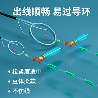 小凤仙 路滑钓组滑漂钓线组配件套装路亚矶钓竿太空豆套装全套