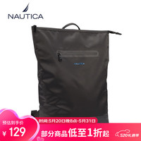 NAUTICA诺帝卡背包通勤出游户外电脑双肩包10401001 黑色