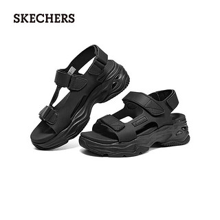 斯凯奇（Skechers）女子时尚休闲凉鞋舒适轻便简约耐磨119846 全黑色 38  全黑色/BBK