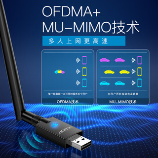  EDUP/翼联 WiFi6双频5G USB无线网卡 外置天线