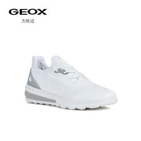 GEOX杰欧适男鞋夏季跑步鞋潮流日常舒适休闲鞋SPHERICA U35BAA 白色C1799 41
