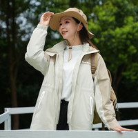 波司登（BOSIDENG）秋冬高90鹅绒三合一冲锋衣羽绒服女款甜美风户外登山服B30132402 优雅米 海贝米716C 165/88A