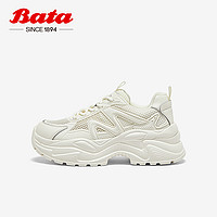 88VIP：Bata 拔佳 高街老爹鞋女2024夏季商场新款厚底增高运动休闲单鞋B5071BM4