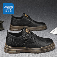 JEANSWEST/真维斯 软底 男士休闲皮鞋