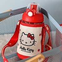 杯具熊(BEDDYBEAR)大容量儿童水杯便携Tritan材质直饮户外摇摇杯壶580ml-摇摇Kitty Kitty(联名)580ml