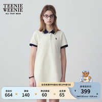 Teenie Weenie小熊POLO裙女2024夏季新款休闲简约连衣裙时尚收腰短裙女