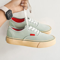 無印良品 MUJI无印良品夏白色帆布鞋女低帮透气韩版文艺港风百搭滑板鞋