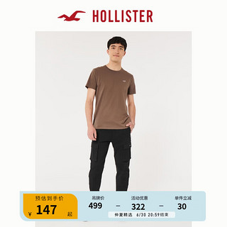 HOLLISTER春夏美式百搭修身慢跑休闲运动裤工装裤 男 328849-1 黑色 M/L