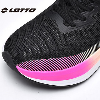 乐途（LOTTO）专业跑步鞋男透气轻弹全掌碳板运动鞋款1150 黑色（女） 36