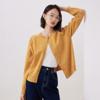 TOYOUTH 初语 薄款圆领针织开衫女