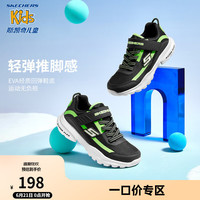Skechers斯凯奇儿童鞋夏季男童运动鞋透气魔术贴网鞋中大童跑步鞋403778L