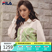 FILA 斐乐官方【杨幂同款】女子梭织外套2024春短款时尚休闲外搭上衣