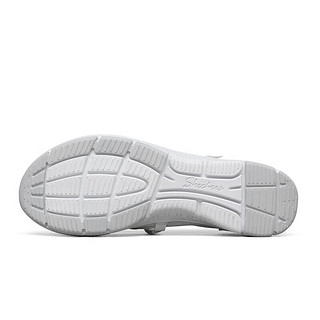 Skechers斯凯奇女鞋运动懒人鞋玛丽珍平底休闲鞋100354WHT36 白色/WHT