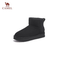 骆驼（CAMEL）雪地靴女新款加绒保暖加厚棉鞋休闲短靴子 