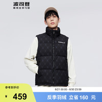 波司登(BOSIDENG)春秋男运动羽绒服保暖无袖马甲百搭外套B30143370 复古黑灰9X09 175/96A