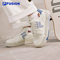 FILA  FUSION斐乐潮牌女鞋BANK DX鞋时尚休闲滑板鞋 奶白/永恒蓝-GI 40