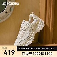 斯凯奇（Skechers）百搭简约刺绣熊猫鞋休闲运动鞋女 896155 乳白色/OFWT 41