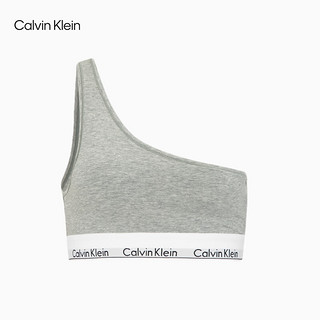 Calvin Klein内衣【摩登引力带】女士可卸垫ck单肩带无钢圈背心文胸QF7007AD P7A-椰青灰 M 75B-85A