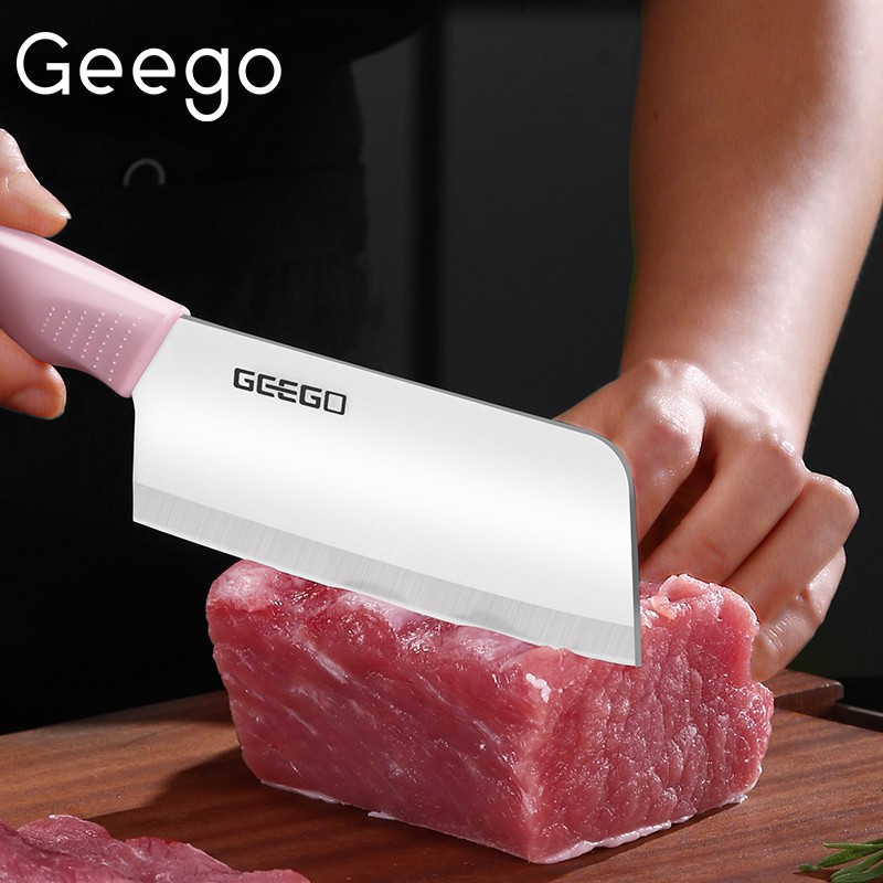 GEEGO菜刀家用陶瓷水果刀婴儿辅食小刀厨房刀具切片切菜刀女士料理刀 白色陶瓷6寸菜刀（带刀鞘）