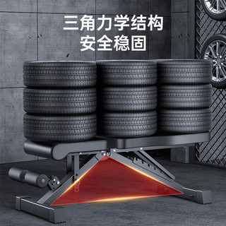 艾得凯 ADKING 哑铃凳全折叠多功能凳卧推椅罗马凳牧师凳卧推凳家用 豪华款圆脚管承重800斤-七合一 8档靠背调节/4档坐垫调节
