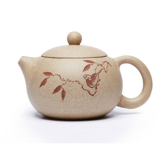 尊壶宜兴紫砂壶手工茶具刻绘西施壶功夫泡茶器礼盒装 小西施200ml