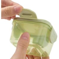 佩舟迷你小盒子食品级辅食保鲜盒酱料零食分装收纳便携密封塑料留样品 60ml嫩芽绿