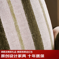 grado格度&一颗KK赤乌单人沙发简约中古风客厅家用可躺沙发椅 【赤乌椅仅布套】墨绿色