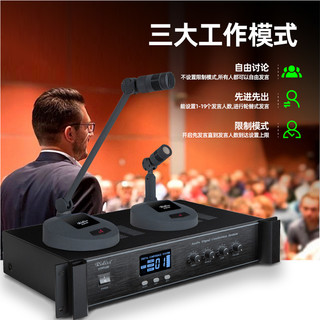 数字有线手拉手会议系统鹅颈电容多功能演讲讨论型台式工程麦克风