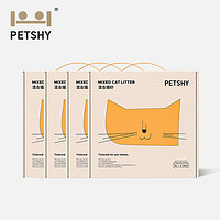PLUS会员：petshy 百宠千爱 混合猫砂 2.5kg*4包