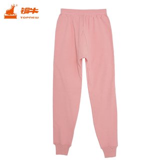 铜牛内衣 女士秋冬秋衣秋裤棉毛圆领套装女 VN035 粉红 160/85