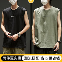 诺梵婕背心男无袖夏季潮牌宽松坎肩男装运动健身篮球运动背心男款