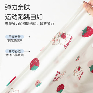 浪莎女童睡裙儿童睡衣夏季薄款纯棉女孩中大童宝宝短袖裙子家居服1