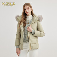 【90%鹅绒+石墨烯】Scofield女狐狸毛领保暖羽绒服