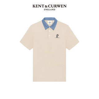 KENT&CURWEN 肯迪文 男士短袖POLO衫 K49M0EI061 卡其色 L