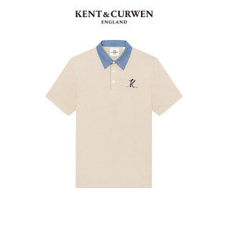 KENT&CURWEN 肯迪文 男士短袖POLO衫 K49M0EI061 卡其色 L