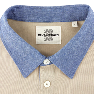 KENT&CURWEN 肯迪文 男士短袖POLO衫 K49M0EI061 卡其色 L