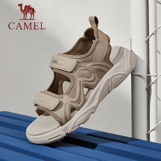 骆驼（CAMEL）户外凉鞋2024夏季厚底休闲时尚软弹舒适男鞋 G14M220602 黑色 44