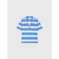 Gap 盖璞 男士撞色条纹polo衫短袖T恤 465598