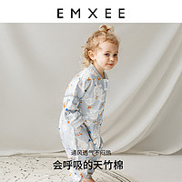 EMXEE 嫚熙 婴儿纱罗睡袋春夏四季通用分腿式防踢被宝宝