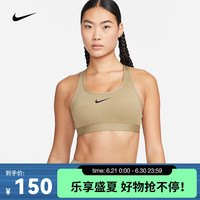 耐克(NIKE)女子中强度支撑速干衬垫运动内衣 SWOOSH DX6822-276 M