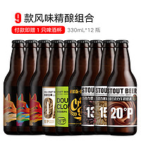 黑狸 精酿啤酒原浆9种风味精酿330mL*12瓶