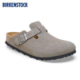 BIRKENSTOCK勃肯软木包头拖鞋外穿拖鞋Boston系列 灰色/石头灰窄版1027060 36