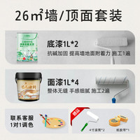 三棵树 漆(SKSHU)明石隐微水泥效果艺术漆 侘寂风肌理质感墙面涂料抗甲醛 套装系列 26㎡墙/顶面套装6L