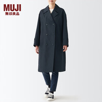 无印良品（無印良品 MUJI）女式 不易沾水 双排扣大衣
