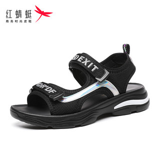 红蜻蜓红蜻蜓凉鞋女厚底软底时装鞋子越南运动沙滩鞋女 WTK233831 39