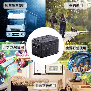 PHILIPS飞利浦车载冰箱汽车自驾游户外露营冷藏冷冻分区双温双控车载冰箱