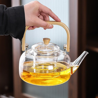 豪峰围炉煮茶电陶炉套装器具蒸煮一体茶壶室内家用全套玻璃烧水煮茶器 02智能电陶炉+耐高温可干烧壶 1件