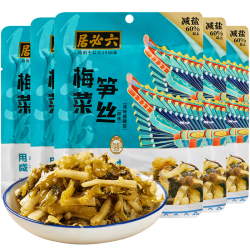 六必居 梅菜笋丝70gx5袋拌饭泡面香辣咸菜酱菜清粥小菜美味下饭菜